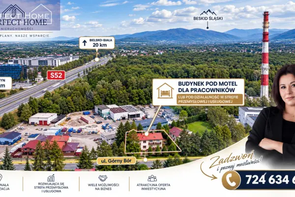 śląskie, cieszyński, Skoczów, Górny Bór, Potencjał dla rozwoju twojego biznesu, dochodowy motel pracowniczy